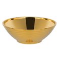 thumbnail image 1 of Stainless Steel Soup Bowl Japanese Style Ramen Bowls Creative Flat Bottom Food Container (Golden), 1 of 9