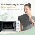 thumbnail image 5 of UNCN Microwave Heating Pad 15.7" * 9"| Microwavable Heat Pad for Pain Relief | Reusable Bean Bag | Weighted Hot Pack for Neck, Shoulder, Cramps, Back | Warm Compress, 5 of 7