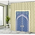 thumbnail image 5 of Ambesonne Moroccan Shower Curtain, Persian Ottoman Culture, 69"Wx84"L, Blue Beige, 5 of 5