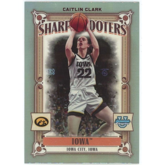 WNBA 2023-24 Bowman Chrome University Sharpshooters Caitlin Clark SS-15