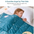 thumbnail image 2 of Sivio 3lbs Kids Weighted Blanket for All Season, Breathable Natural Cotton Heavy Blanket for Home & Travel Relax, 36" x 48", Blue Starry Sky, 2 of 8