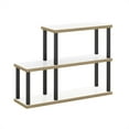 thumbnail image 2 of Furinno Turn-N-Tube No Tools 3-Tier Ladder Decorative Display Shelf, Solid White/Black, 2 of 6
