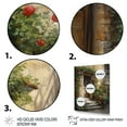 thumbnail image 3 of Designart "Village Door Filled With Flowers I" Farm Door and Windows Canvas Print, 3 of 5