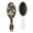 White-271, variant on Abstract Floral Watercolor Hair Brush, Vintage Botanical Detangling Paddle Brush for Women, Men, and Kids