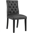 thumbnail image 1 of Modway Duchess Modern Button Tufted Vegan Leather Dining Chair, Black, 1 of 4