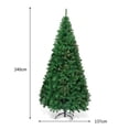 thumbnail image 3 of Árbol de Navidad Artificial Costway 2,4 m Abeto PVC verde, 3 of 7