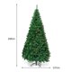 thumbnail image 3 of Árbol de Navidad Artificial Costway 2,4 m Abeto PVC verde, 3 of 7