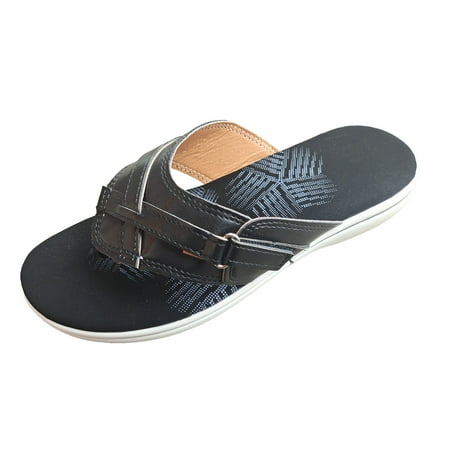 

Women Casual Fashion Solid Color Flip Flops Flat Comfortable Flip-Flop Sandals
