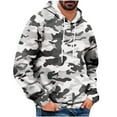 thumbnail image 2 of Aloohaidyvio Men's Hoodie Camouflage Graphic Hoodies Pullover Long Sleeve Drawstring Casual Hooded Sweatshirt Trendy, 2 of 5
