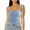 Light Blue-03, variant on Women Sleeveless Tank Crop Top Square Neck Ruched Bustier Backless Strappy Tanks Going Out Tops