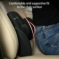 thumbnail image 6 of Car Foam Lumbar Cushion, Memory Foam Back Support Pillow for Car Seat, Relieves Pressure for Long Travel, Breathable Fabric, Ideal for Home and Travel, 6 of 8