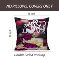thumbnail image 2 of LALILO Throw Pillow Covers Three Cake With Beautiful Flowers And Cushion Cover 18" x 18", 2324 Pack, 2 of 6