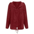 thumbnail image 6 of Godom Rain Jacket Women Lightweight Raincoat with Hood for Hiking Travel Windbreaker Outdoor Active, 6 of 6