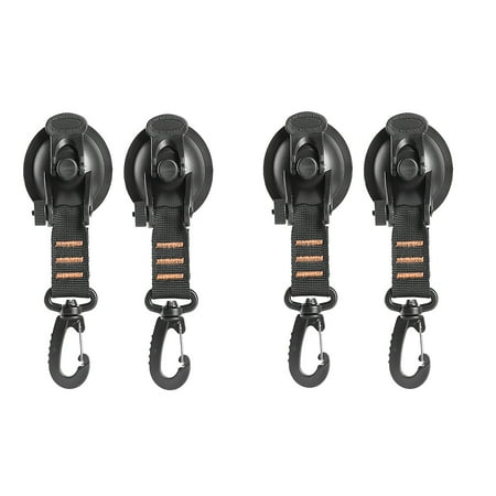 

PRINxy 4pc Tent Suction Cup Hook Household Outdoor Travel Portable Suction Cup Hook for Household and Travel Women/Men Orange