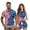 American Flag Paw Print, variant on Patriotic Star Matching Couple Golf Outfits His and Hers Quarter Zip Moisture Wicking Quick Dry Summer Shirts & Dress Sets for Golf Tennis Casual Wear, Mr & Mrs Gifts