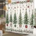 thumbnail image 2 of Tchckioa Christmas Winter Shower Curtain for Bathroom,72x84 Inch Waterproof Hooks Bath Curtain Decor, 2 of 6