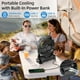 thumbnail image 3 of Ventilador de camping ROSHOPI recargable de 20000 mAh con luz LED de 4 velocidades, 3 of 7