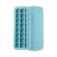 thumbnail image 2 of Silicone Ice Grid Mold With Cover Ice Cubes Die-made Ice Box Creative Ice Cream 24 Grid Frozen Ice Cubes Abrasive-36 Grid Green, 2 of 13