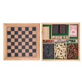 thumbnail image 1 of Wooden Chess Board Game Set Portable Lightweight Wooden Chess and Checkers Set Educational Chess Set for Home School Party, 1 of 4