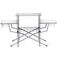 thumbnail image 2 of Gymax Portable Grilling Stand Folding BBQ Table Camping Table with Carrying Bag, 2 of 6