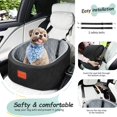 thumbnail image 4 of Asiento de coche para perros Lealchum para perros pequeños de hasta 14 kg, ultrasuave, 4 of 6