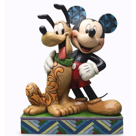 Jim Shore Disney Traditions Best Pals Mickey and Pluto Figurine 4048656 (Disney Traditions By Jim Shore Best Friends Forever)