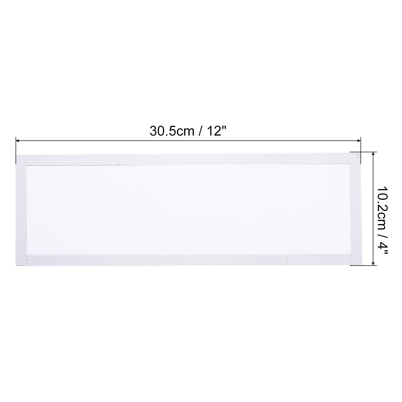 Uxcell 4"x12" Magnetic Vent Cover 4 Pack Floor Wall Air Registers Cover Strong Magnet Screen Mesh White
