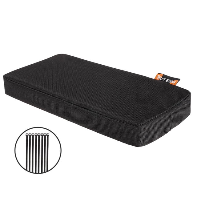 Cojín Transpirable Para Asiento Trasero De Bicicleta Macarena Negro