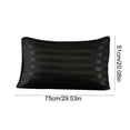 thumbnail image 3 of Stripe Satin Pillowcase 20x30in, Silky Soft Pillow Cover for Hair and Skin, Summer Style Bedding for Dorm & Bedroom, 1 Pack, 3 of 6