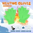 thumbnail image 2 of Outfmvch Winter Fingerless Gloves for Men Women,Warm Knitted Half Finger Gloves Driving Working Biking for Cold Weather Green One Size, 2 of 2