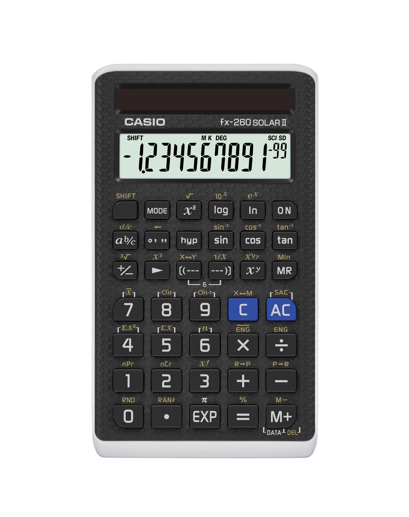 Casio FX-260SOLARII Black Scientific Calculator 10 Pack