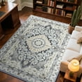 thumbnail image 4 of Junovo 2'x3'Rugs for Living Room Boho Rug Floor Carpet,Blue, 4 of 7