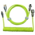 thumbnail image 1 of Cable USB 3.0 en espiral jinwen 1.8 Conector de Aviación Tipo C Estirable 5V 4A Verde, 1 of 7