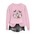 thumbnail image 5 of Aboser Lovely Halloween Sweatshirts for Women Graphic Shirt Classic Crewneck Tunics Warm Cozy Long Sleeve Pullover Sweatshirt Y2k Clothes, 5 of 7