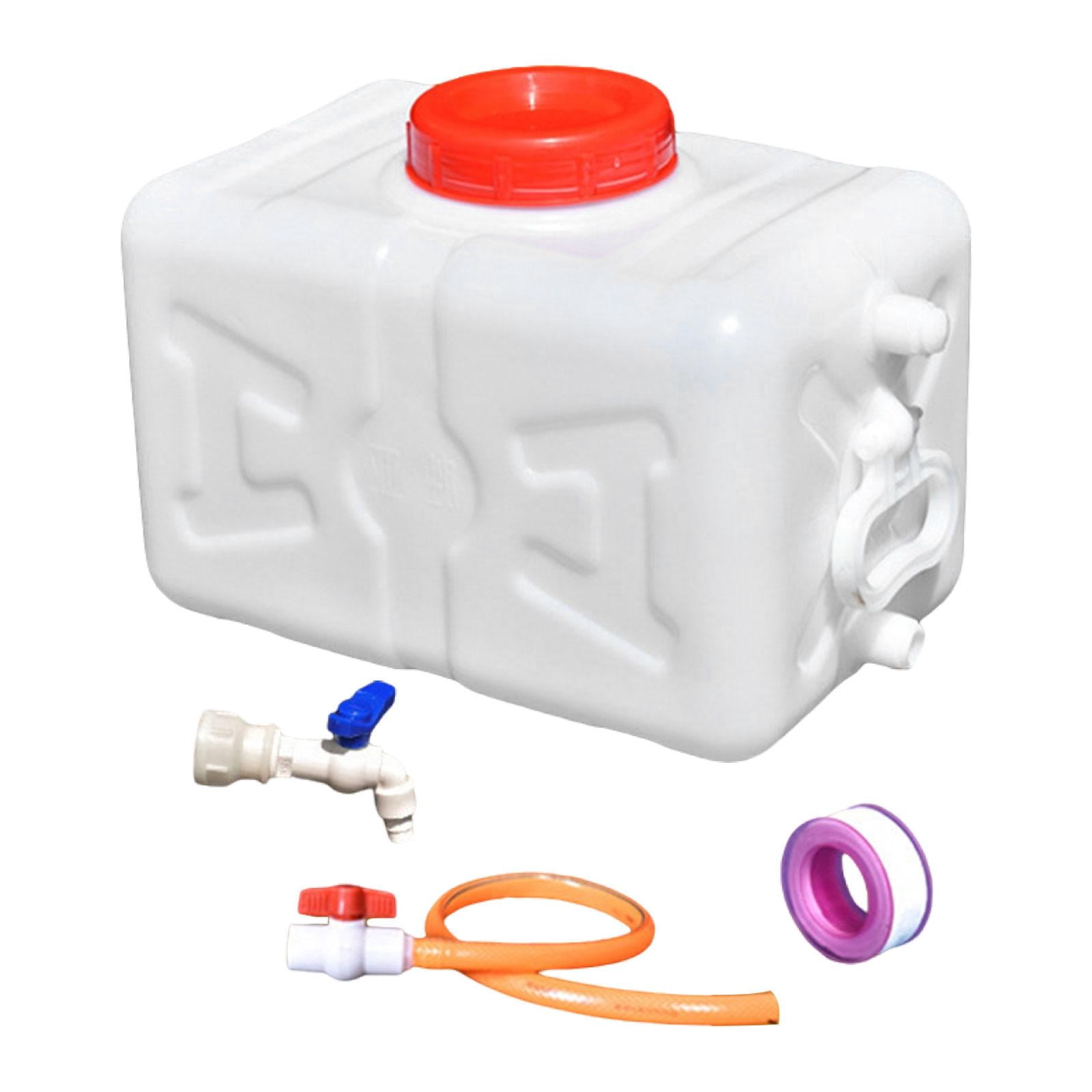 harayaa Utility Water Tank Reusable Horizontal Storage Bucket for Camping Garden Car white 15kg