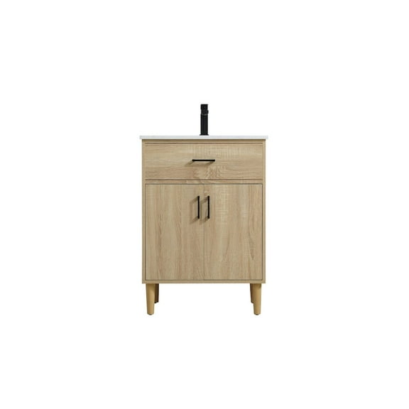 Elegant Kitchen and Bath Chandler 24 Inch Single Bathroom Vanity In Mango Wood