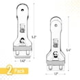 thumbnail image 2 of Bates- Metal Razor Blade Scraper Tool, 2 Pack, Carbon Steel Blades, Stainless Steel Body, Heavy-Duty Cleaning Razor Scraper Tool, 2 of 6