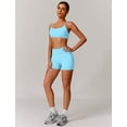 thumbnail image 4 of IDOPIP Womens Seamless Workout Sets Backless Sports Bra Top Scrunch Butt High Waist Gym Shorts 2 Piece Yoga Outfits, 4 of 6