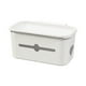 thumbnail image 2 of Organizador de cestas de almacenamiento colgantes junto a la cama | Plástico blanco | Estante de litera superior e inferior | Caddy que ahorra espacio | Se adapta a teléfonos móviles, botellas,, 2 of 6