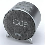 iHome Bluetooth Speaker Alarm Clock with USB Charging, Grey
