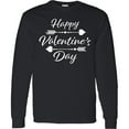 thumbnail image 3 of Inktastic Happy Valentines Day with Arrows Long Sleeve T-Shirt, 3 of 5