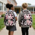 thumbnail image 2 of Yspwyqan Cherry Blossom Axolotl Kids Backpack Set for Girls Ages 8-15, 4 Piece Back to School Backpack, 17" Lightweight Large School Bags Set with Lunch Bag Pencil Case Water Bottle Bag, 2 of 7