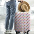 thumbnail image 2 of Pink Butterfly Flower Pattern Luggage Cover Fashion Suitcase Cover Baggage Covers Fit 25-28 Inch Luggage (Go Travel), 2 of 5