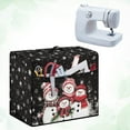 thumbnail image 3 of SEANATIVE Christmas Cover for Sewing Machine Large Sewing Machine Cover Protective Dust Cover with Pockets for Most Standard Sewing Machines, Xmas Snowman Family, 3 of 7