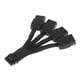 thumbnail image 2 of Cable de 16 pines (12 + 4) 12Vhpwr de 10cm con funda negra, accesorios portátiles duraderos, Cable de alimentación PCIe 5,0 GPU para Cable de, 2 of 8