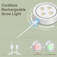thumbnail image 5 of Alficedo Rechargeable Full Spectrum LED Grow Light with Timer Remote & Stepless Dimming, Magnetic Mount for Indoor Shelf Greenhouse, 3Pack, 5 of 11