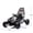 Black+Polypropylene, variant on LHSHID 24V 400W Electric Drift Go bicycle with Roll Cage, EVA Tires, Rear Suspension, 5-Point Safety Harness, Music, Bluetooth, for Ages 6-12, Multicolor Finish
