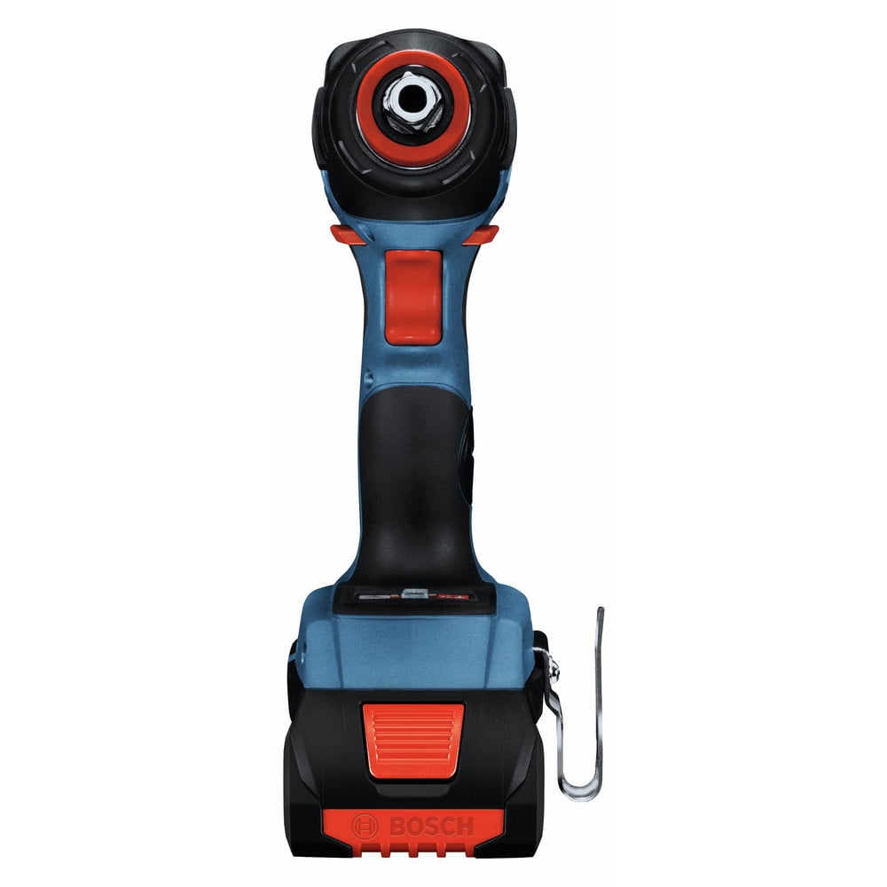Restored Bosch GDX18V-1800CB15-RT 18V EC Brushless Lithium-Ion 1/4 in. and 1/2 in. Cordless Two-In-One Socket Impact Driver Kit (4 Ah) (Refurbished)