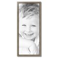 thumbnail image 2 of ArtToFrames 16" x 39" Silver Picture Frame, 16x39 inch Silver Wood Poster Frame (WOM-5023), 2 of 7