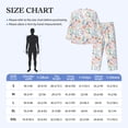 thumbnail image 4 of Naloa Colorful Seashells Men’s Pajamas Set - Long Sleeve Button Down Sleep Shirt and Pajama Bottoms Sleepwear Set-Medium, 4 of 7